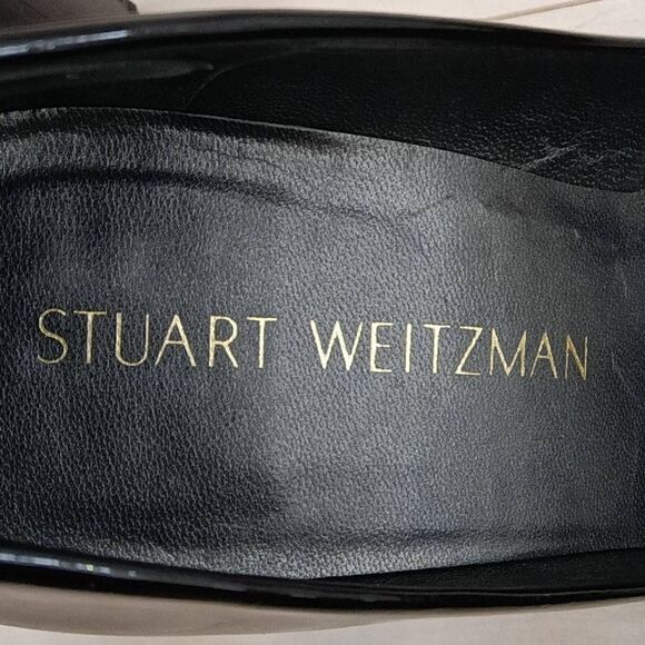 Stuart Weitzman Women's Platform Peep Toe Block Heels Black Size 6.5 M - Picture 7 of 7